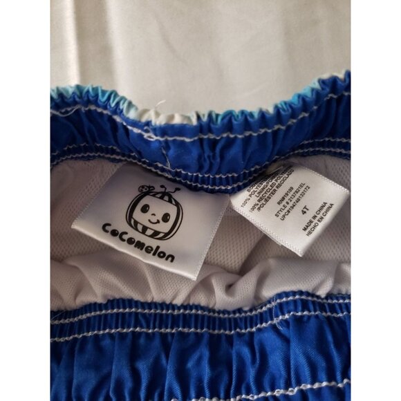 Cocomelon 4T Boys' Swim Trunks - Preowned, Good Condition (2021 Moonbug) - Picture 5 of 6